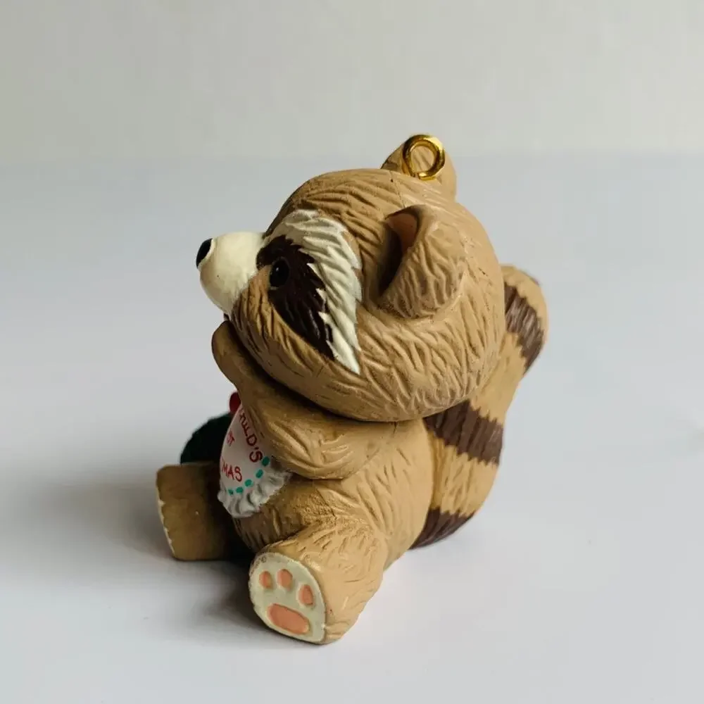 1993 Hallmark Baby Raccoon Ornament